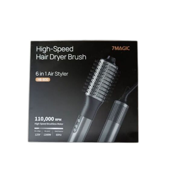 7MAGIC HB-800 6 in 1 High-Speed Negative Ionic Hair Dryer/Styler (1299) - Picture 1 of 10